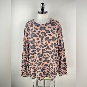 💚 3112. Leopard Pink Sweatshirt
